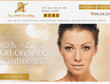 Tablet Screenshot of kaydermatology.com